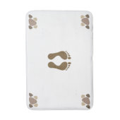 Tapis De Bain Modèle Paw et Empreinte de bain (Devant (Vertical))