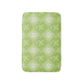 Tapis De Bain modèle vert abstrait de Paisley (Devant (Vertical))