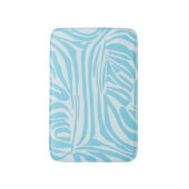Tapis De Bain Modèle Zèbre Bleu (Devant (Vertical))