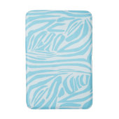 Tapis De Bain Modèle Zèbre Bleu (Devant (Vertical))