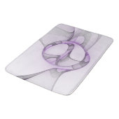 Tapis De Bain Modern Abstract Fractal Art Lavender Gray (Angle)