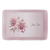 Tapis De Bain Modern Pink Flowers Bath Mat (Devant)