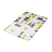 Tapis De Bain Modern, simple, cool geometric yellow gray pattern (Angle)