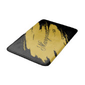 Tapis De Bain Modern Unique Bath Mat Featuring Custom Name Desig (Angle)