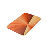 Tapis De Bain Moderne Abstrait Graphique Fractal Orange Rouge Va (Angle)