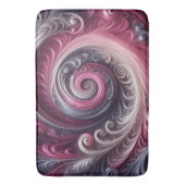 Tapis De Bain Moderne Abstrait simple torse rose et violet (devant Vertical)