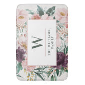 Tapis De Bain Moderne aquarelle fleurie élégant (devant Vertical)