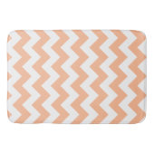Tapis De Bain Moderne chevron orange pêche (Devant)