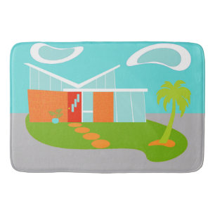 Tapis de bain moderne de Chambre de bande dessiné
