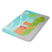 Tapis de bain moderne de Chambre de bande dessinée (Angle)