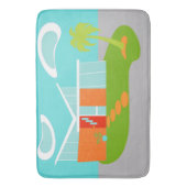 Tapis de bain moderne de Chambre de bande dessinée (devant Vertical)