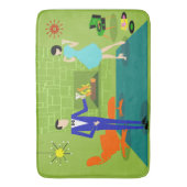 Tapis de bain moderne de couples de la moitié du (devant Vertical)