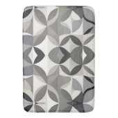Tapis De Bain Moderne Élégant Gris Floral (devant Vertical)