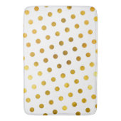 Tapis De Bain Moderne Elégant Simple Classy Pois d'or blanc (devant Vertical)
