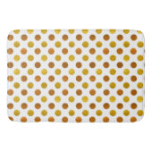 Tapis De Bain Moderne Elégant Simple Classy Pois d'or blanc (Devant)