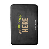 TAPIS DE BAIN MODERNE ET MODERNE PERSONNALISABLE NOIR VÉRIFIÉ (Devant (Vertical))