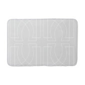 Tapis De Bain Moderne géométrique Motif gris chic (Devant)