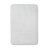 Tapis De Bain Moderne géométrique Motif gris chic (Devant (Vertical))
