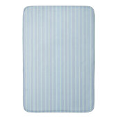 Tapis De Bain Moderne rayé bleu scintillant (devant Vertical)