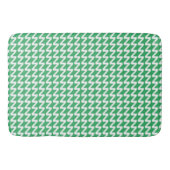 Tapis De Bain Moderne Sharp Waves Sea Green et blanc (Devant)