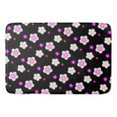 Tapis De Bain Moderne Spring aqua dégradé de la flore violette m (Devant)