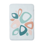 Tapis De Bain Moderne Stylish Peach Turquoise Saumon Abstrait (Devant (Vertical))