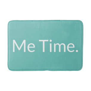 Tapis De Bain Moderne Turquoise Green Me Temps Drôle Citation