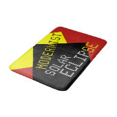 Tapis De Bain Modernist Solar Eclipse Funny personnalisable (Angle)