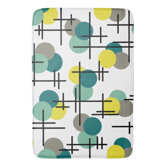 Tapis De Bain Molécules de l'âge atomique Motif (devant Vertical)