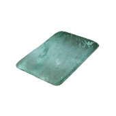 Tapis De Bain Molten Jade | Marbre de luxe Emerald Green (Angle)