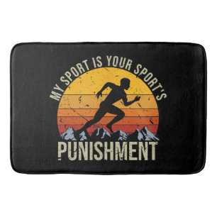 Tapis De Bain Mon Sport Est Votre Punition Sportive Cross Cou