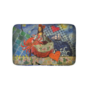 Tapis De Bain Mona Lisa Fun Zodiaque Fantaisiste 