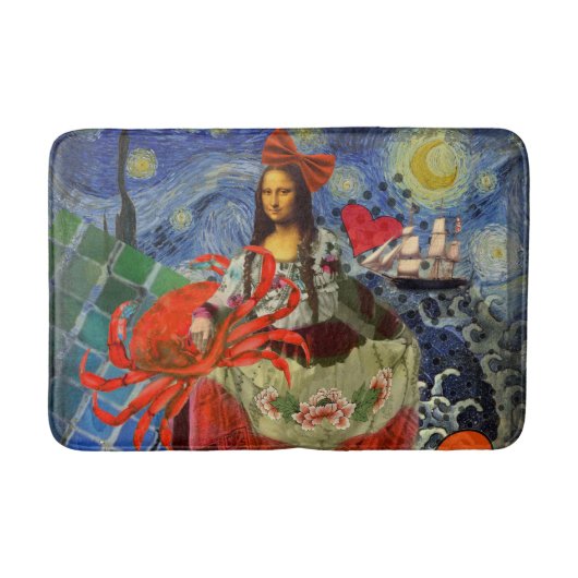 Tapis De Bain Mona Lisa Fun Zodiaque Fantaisiste (Devant)
