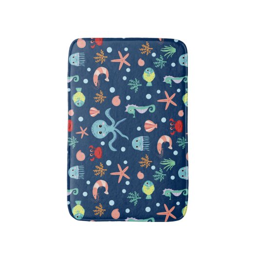 Tapis De Bain Monde marin (Devant (Vertical))