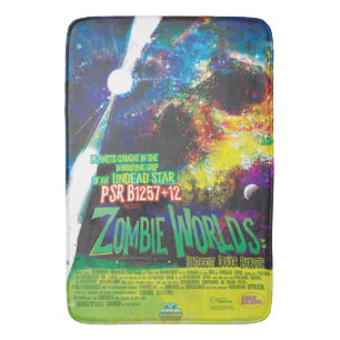 Tapis De Bain Mondes Zombie Galaxie d'Halloween