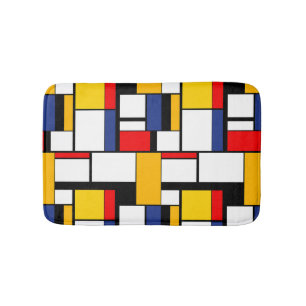 Tapis De Bain Mondrian géométrique Composition minimaliste moder