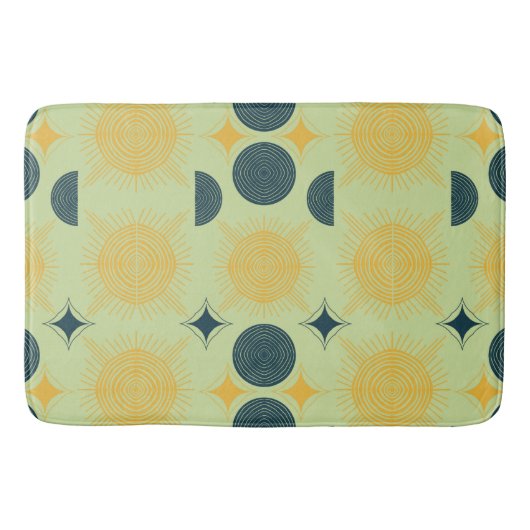 Tapis De Bain Monnaie céleste du soleil de Boho (Devant)