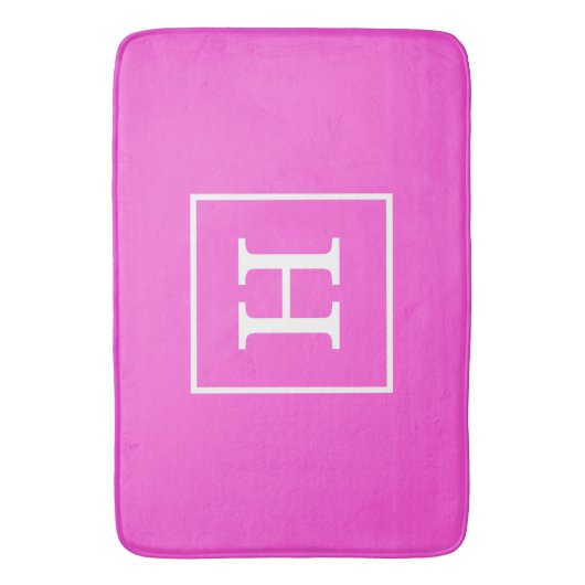 Tapis De Bain Monogram initial (devant Vertical)