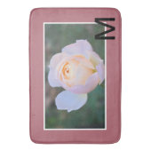 Tapis De Bain Monogram Pink Yellow Rose Gold (devant Vertical)