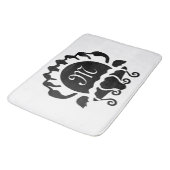 Tapis De Bain Monograme de Black Clam (Angle)