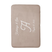 Tapis de bain monogramme (Devant (Vertical))