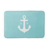 Tapis De Bain Monogramme Ancre Seaglass (Devant)