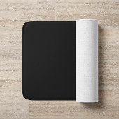 Tapis De Bain Monogramme Avec Nom Black Gold Elegant