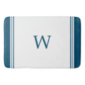 Tapis De Bain Monogramme bleu (Devant)