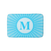 Tapis De Bain Monogramme bleu (Devant)
