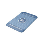 Tapis De Bain Monogramme Blue Diamond Baby Nursery Bath Mat (Angle)