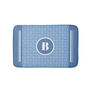 Tapis De Bain Monogramme Blue Diamond Baby Nursery Bath Mat