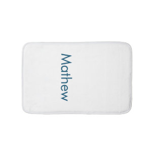 Tapis De Bain monogramme de lettre initiale simple ajoutez votre