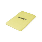 Tapis De Bain monogramme de lettre initiale simple ajoutez votre (Angle)