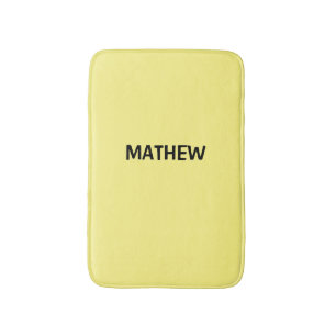 Tapis De Bain monogramme de lettre initiale simple ajoutez votre